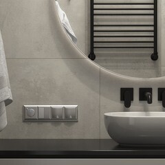 Выключатель Werkel двухклавишный встраиваемый серебряный проходной (a051509) - фото 6