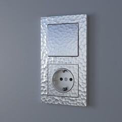 Выключатель Werkel одноклавишный встраиваемый серебряный проходной (a052079) - фото 4