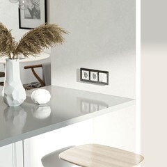 Выключатель Werkel двухклавишный встраиваемый белый проходной (a052032) - фото 3