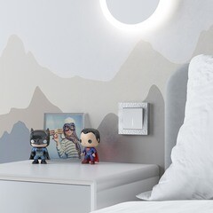 Выключатель Werkel одноклавишный встраиваемый белый матовый с подсветкой (a059270) - фото 6