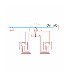 Выключатель Werkel двухклавишный встраиваемый серебряный проходной (a052084) - фото 5