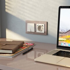 Выключатель Werkel двухклавишный встраиваемый айвори матовый с подсветкой (a059282) - фото 4