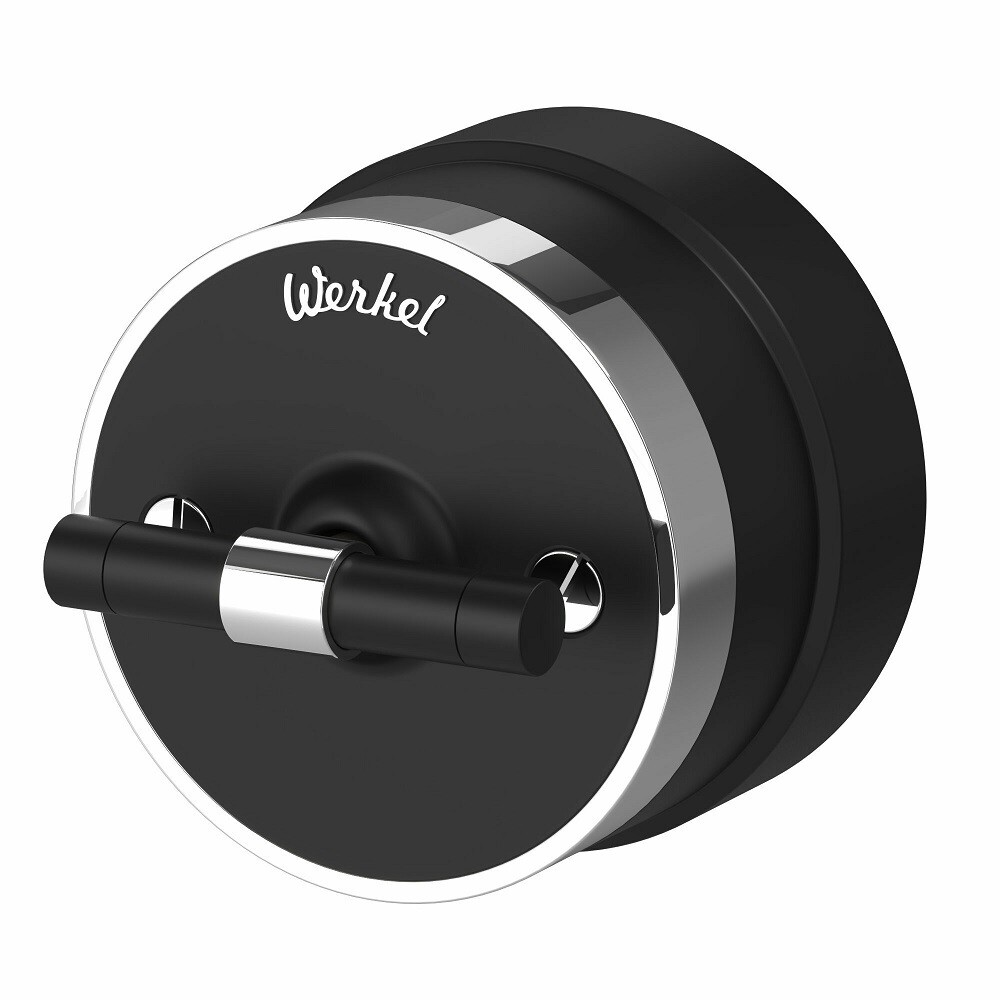 Изображение товара Переключатель Werkel Vintage одноклавишный черный матовый IP20