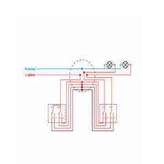 Выключатель Werkel двухклавишный встраиваемый черный с подсветкой (a052061) - фото 4