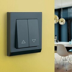 Кнопка управления жалюзи Werkel встраиваемая черная матовая (a051607) - фото 5