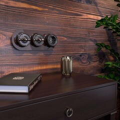 Переключатель Werkel Ретро одноклавишный накладной коричневый (a051057) - фото 3