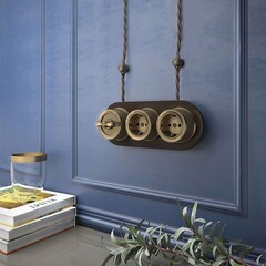 Переключатель Werkel Ретро одноклавишный встраиваемый бронза (a050766) - фото 6