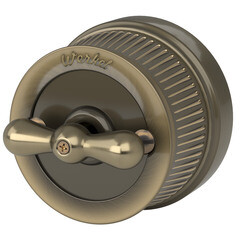 Изображение товара Переключатель Werkel Ретро одноклавишный встраиваемый бронза (a050766)