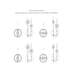 Выключатель Werkel Ретро двухклавишный встраиваемый бронза на 4 положения (a050767) - фото 10
