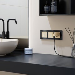 Выключатель Werkel двухклавишный встраиваемый шампань сенсорный с подсветкой (a057683) - фото 7