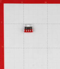 Клемма на 4 провода Wago 0,5-2,5 кв.мм самозажимная без пасты (100 шт.) (2273-204/2667) - фото 4