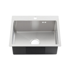 Изображение товара Мойка для кухни Melana ProfLine 53х43х20 см врезная с сифоном сталь (R5343H)