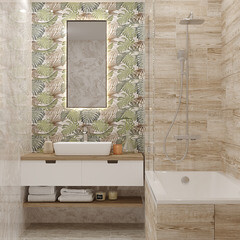 Плитка декор Axima Гавана бежевая 600х300х9 мм - фото 8