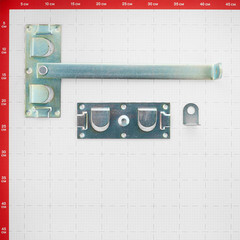 Засов воротный Gah Alberts поворотный 430 мм оцинкованный - фото 2