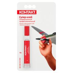 Клей Контакт Профессиональный секундный прозрачный 10 г на блистере - фото 4