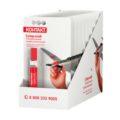 Клей Контакт Профессиональный секундный прозрачный 10 г на блистере - фото 3