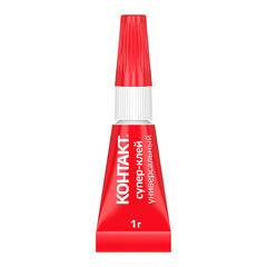 Клей Контакт секундный прозрачный 1 г - фото 1