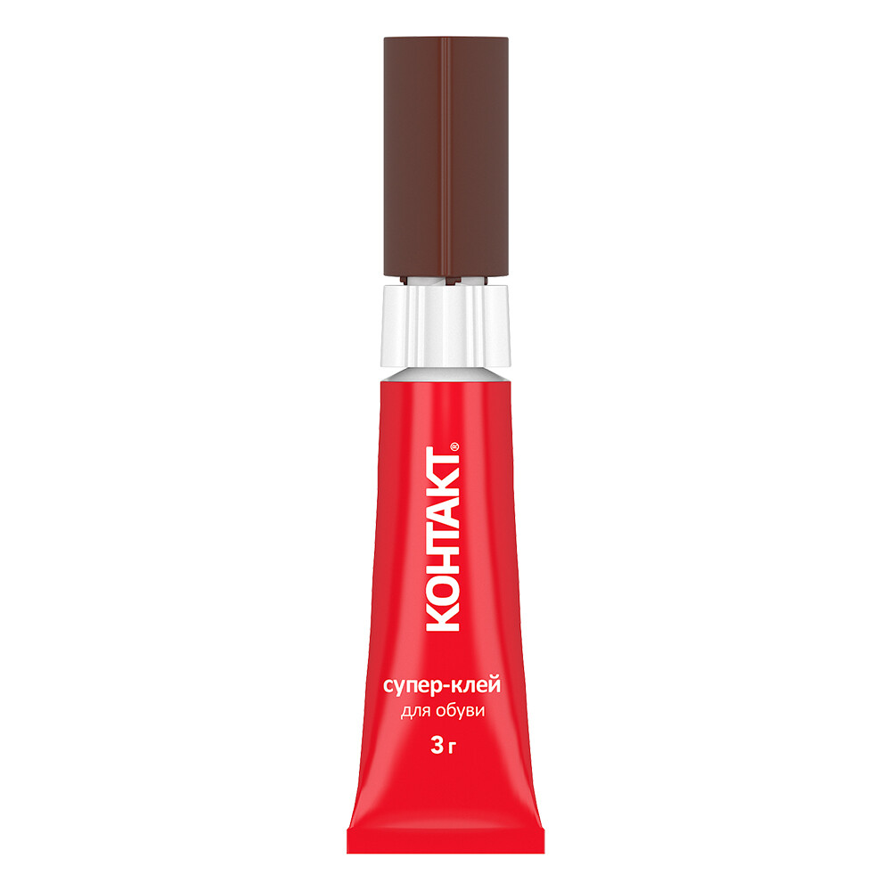 Клей Контакт для обуви секундный прозрачный 3 г на блистере