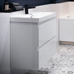 Тумба под раковину Cersanit Moduo Slim 60 см подвесная белая (64125) - фото 2