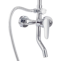 Душевая система Mist с верхним душем с лейкой с изливом хром (HB 5519308C-01-81) - фото 4