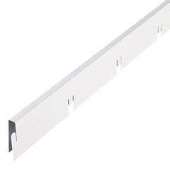 Элемент для потолка грильято 100х100х40х10 мм «мама» 0,6 м белый матовый - фото 1