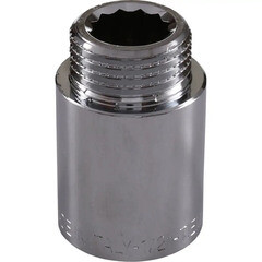 Удлинитель Tiemme 25 мм х 1/2 ВР(г) х 1/2 НР(ш) латунный (1500170) - фото 4