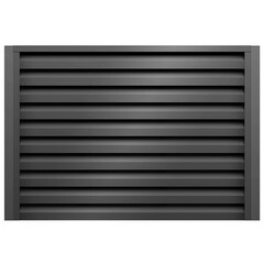 Изображение товара Секция заборная жалюзи Milan 2000х2500 мм графитовый серый RAL 7024 Grand Line