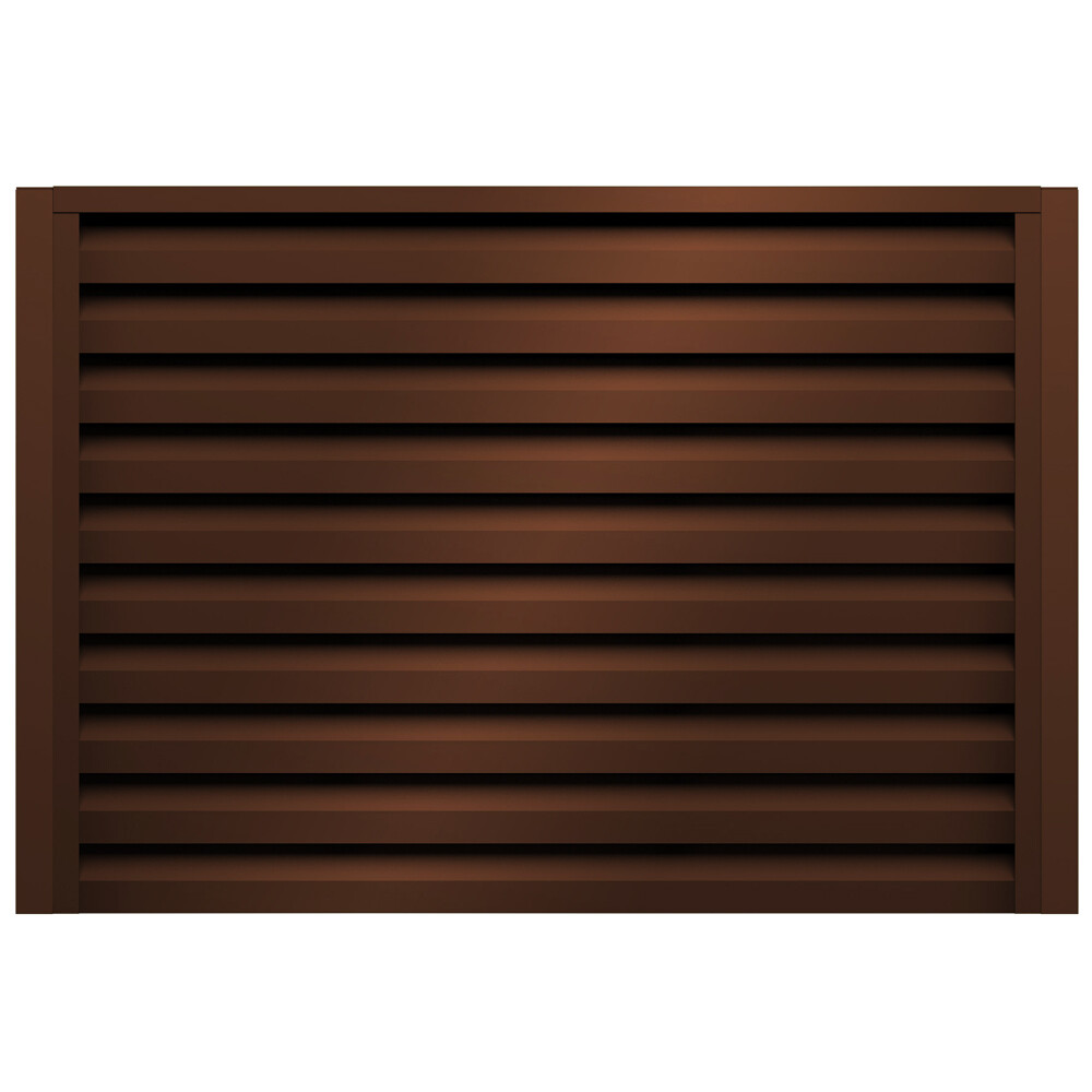 Изображение товара Забор Milan 2000х2500 мм RAL 8017 коричневый полимерный оцинкованный жалюзи