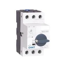 Пускатель Chint NS2-25X (495180) 3P 1А 100 кА 230 В на монтажную плату с поворотной ручкой
