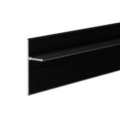 Изображение товара Плинтус алюминиевый напольный черный 44х15,2х2500 мм для скрытого монтажа