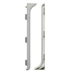 Изображение товара Заглушка торцевая 60 мм серебро левая-правая для алюминиевого плинтуса (2 шт.)