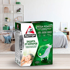 Средство для защиты от комаров фумигатор с жидкостью Раптор - фото 2