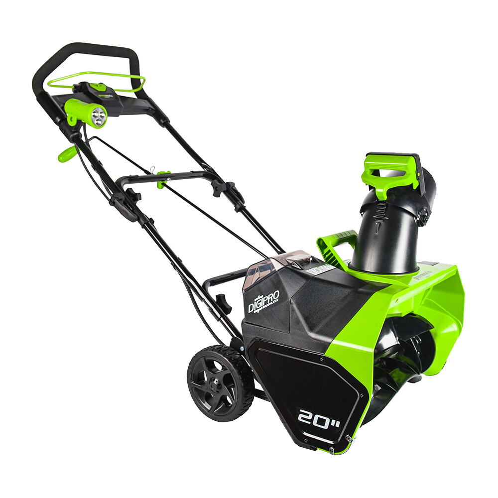 Изображение товара Аккумуляторный снегоуборщик Greenworks GD40SB 40V мощный и экологичный