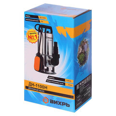 Насос дренажный Вихрь ДН-1100Н для грязной воды 258 л/мин (68/2/5) - фото 8