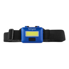 Фонарь налобный Navigator NPT светодиодный 1 LED 3 Вт на батарейках AAA ударопрочный пластик 3 режима (14660) - фото 4