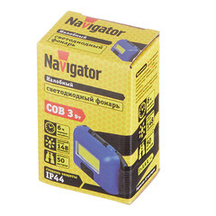 Фонарь налобный Navigator NPT светодиодный 1 LED 3 Вт на батарейках AAA ударопрочный пластик 3 режима (14660) - фото 3
