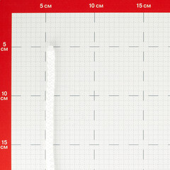 Шнур вязаный полипропиленовый 8 прядей белый d6 мм - фото 2
