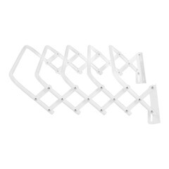 Сушилка для белья настенная Ника 3 м 600х450х185 мм белая - фото 5