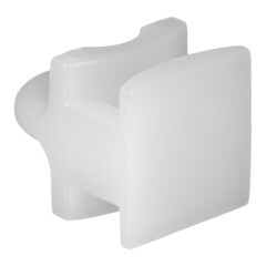 Бегунок для алюминиевого карниза пластмассовый белый (20 шт.) - фото 4