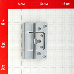 Петля ПНН-80 бабочка универсальная неразъемная 80х55 мм серая - фото 4