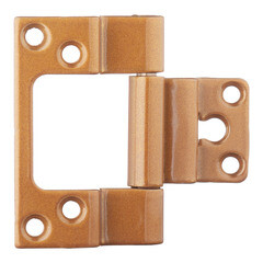 Петля ПНН-80 бабочка универсальная неразъемная 80х55 мм золото - фото 1