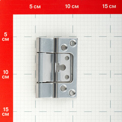 Петля ПНН-80 бабочка универсальная неразъемная 80х55 мм хром - фото 2