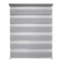 Рулонная штора день-ночь 50х160 см Уют Канзас светло-серая - фото 2