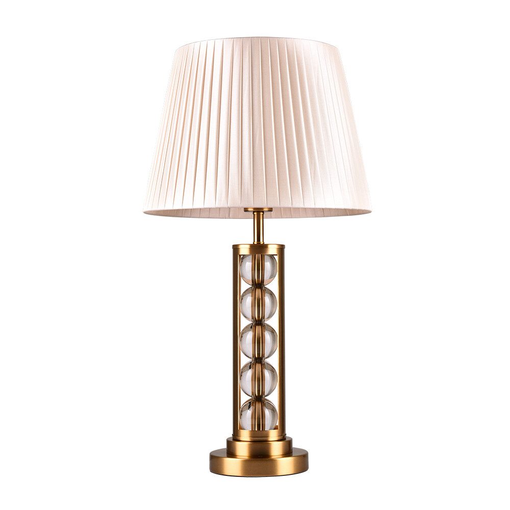 Изображение товара Настольная лампа Arte Lamp Jessica с текстильным плафоном и Медь, 60 Вт