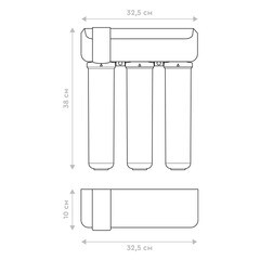 Фильтр для воды Барьер Compact Osmo 100М трехступенчатый обратного осмоса 1 мкм - фото 2