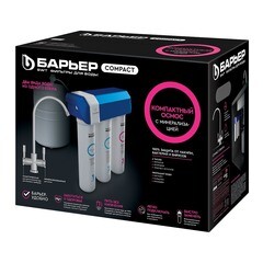 Фильтр для воды Барьер Compact Osmo 100М трехступенчатый обратного осмоса 1 мкм - фото 6