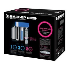 Фильтр для воды Барьер Compact Osmo 100М трехступенчатый обратного осмоса 1 мкм - фото 5