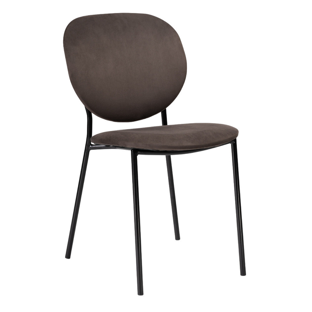 Изображение товара Стул Саранда кофе Woodville с металлическим каркасом и велюровой обивкой