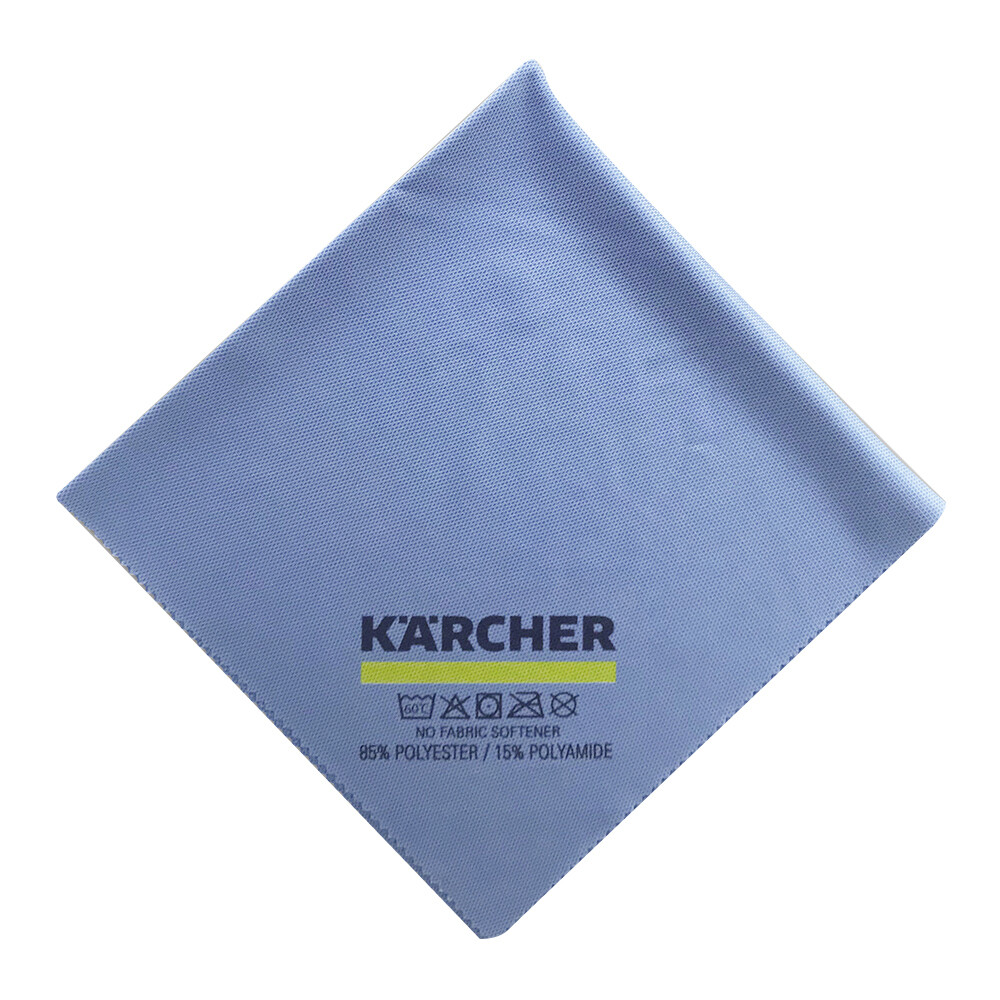 Изображение товара Салфетка для стекол из микроволокна Karcher 40x40 см синяя 5 шт.