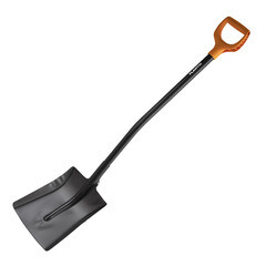 Лопата совковая Plantic Terra стальная для бетона с металлическим черенком 910 мм (11004-01) - фото 2